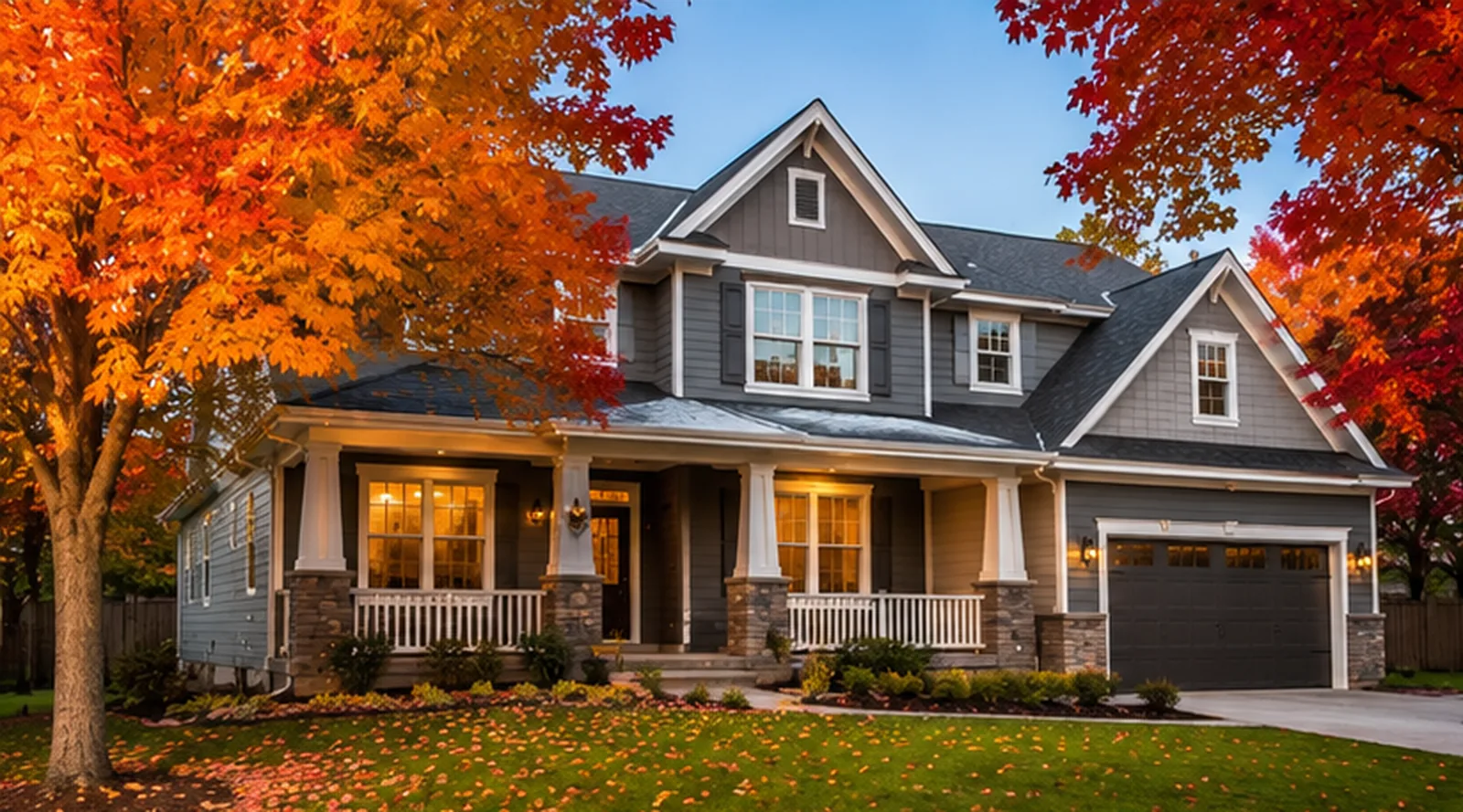 Autumn Winthrop home exterior — home inspection Winthrop MN