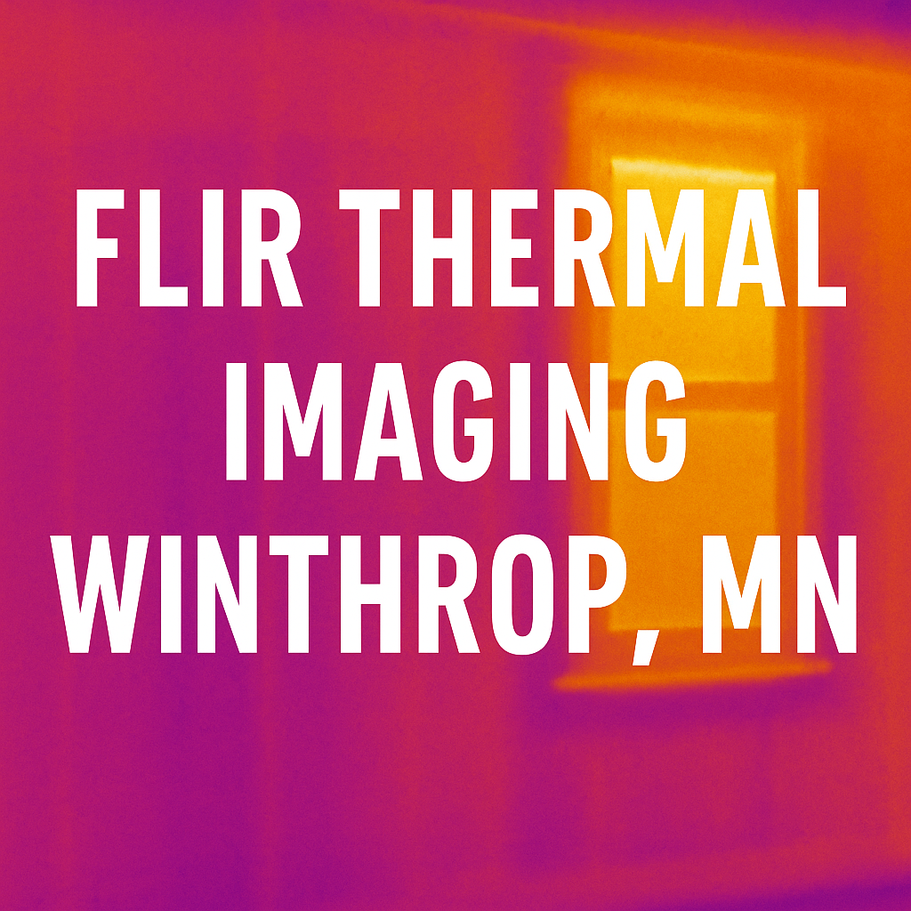 FLIR thermal imaging inspector using camera on home